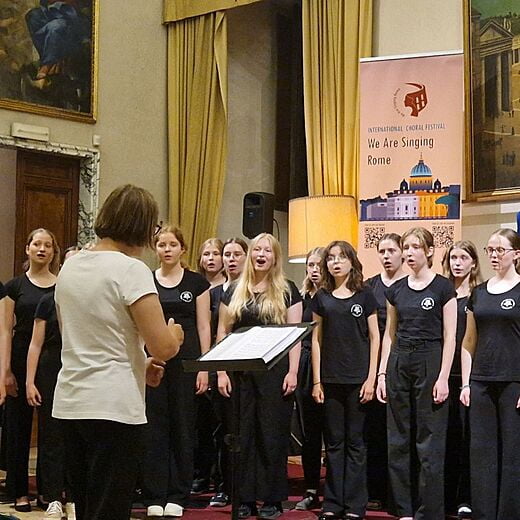 The Girls choir „Liepaitės“ of Vilnius choir singing school from Vilnius, Lithuania with the Conductor: Jolita Vaitkevičienė