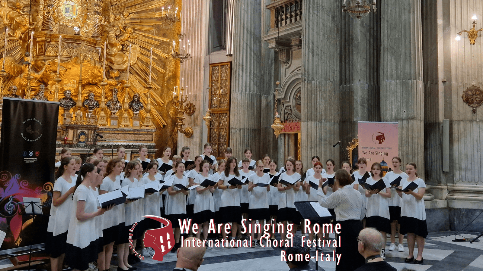The Girls choir „Liepaitės“ of Vilnius choir singing school from Vilnius, Lithuania with the Conductor: Jolita Vaitkevičienė